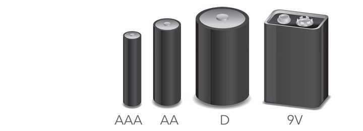 comparatie dimensiune baterii