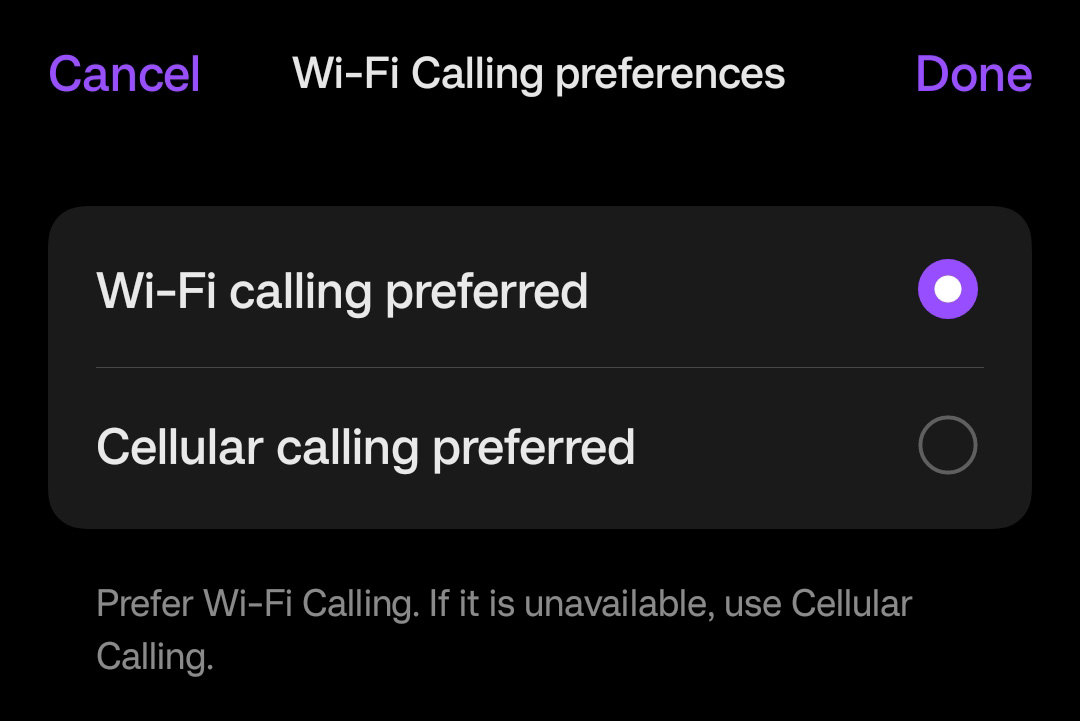 vowifi voice over wifi wifi calling priority