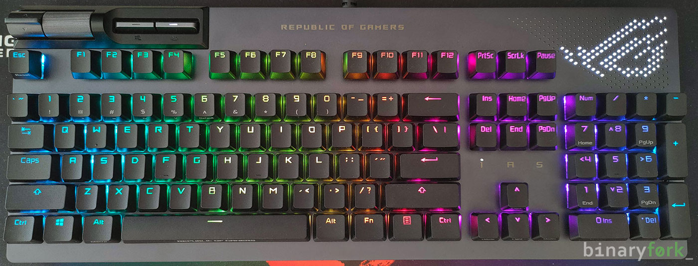 ASUS ROG Strix Flare II Animate top view