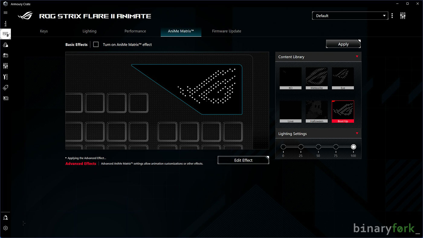 Asus Armoury Crate AniMe Matrix