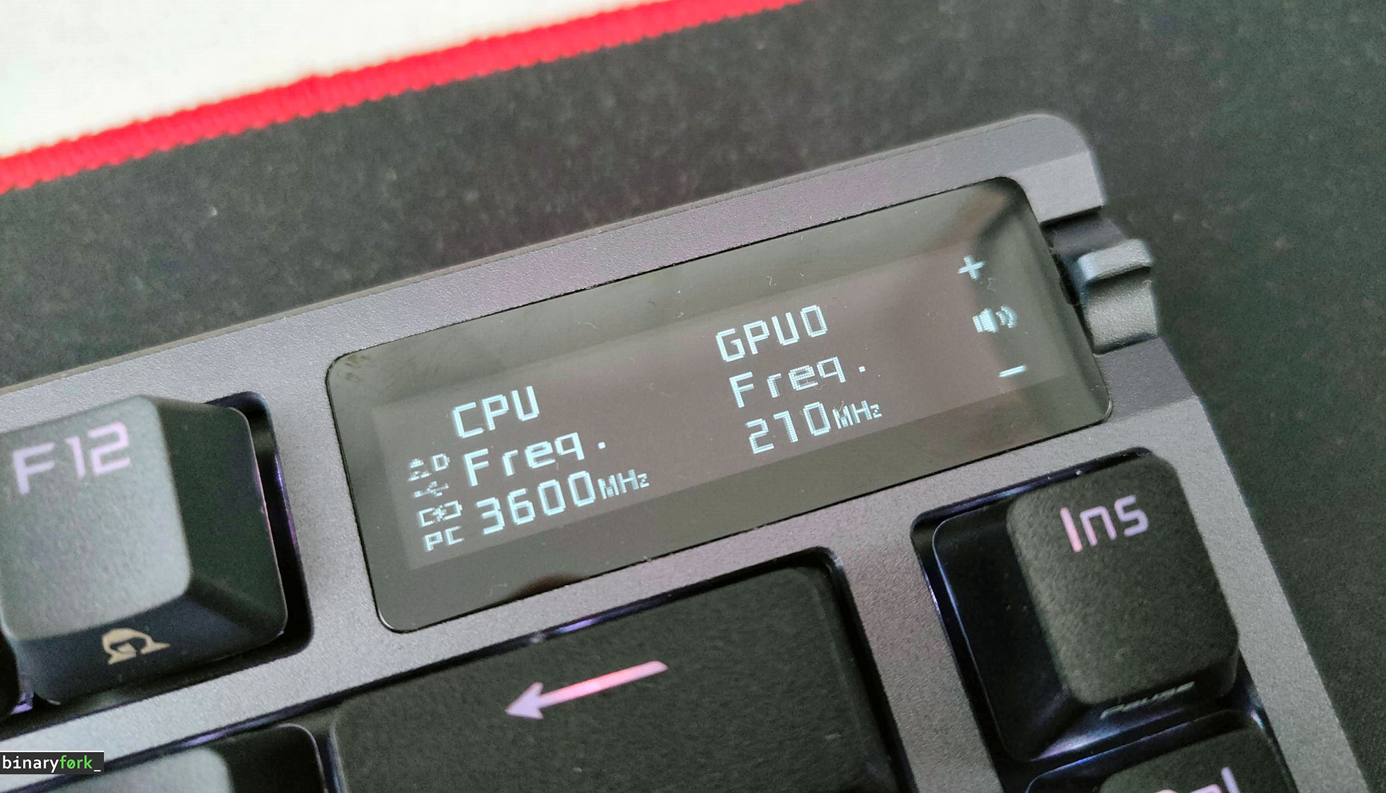 asus rog azoth oled screen system information