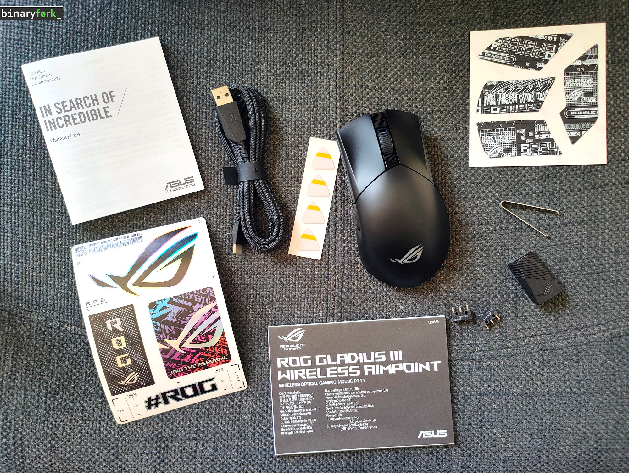 asus rog gladius III aimpoint accessories