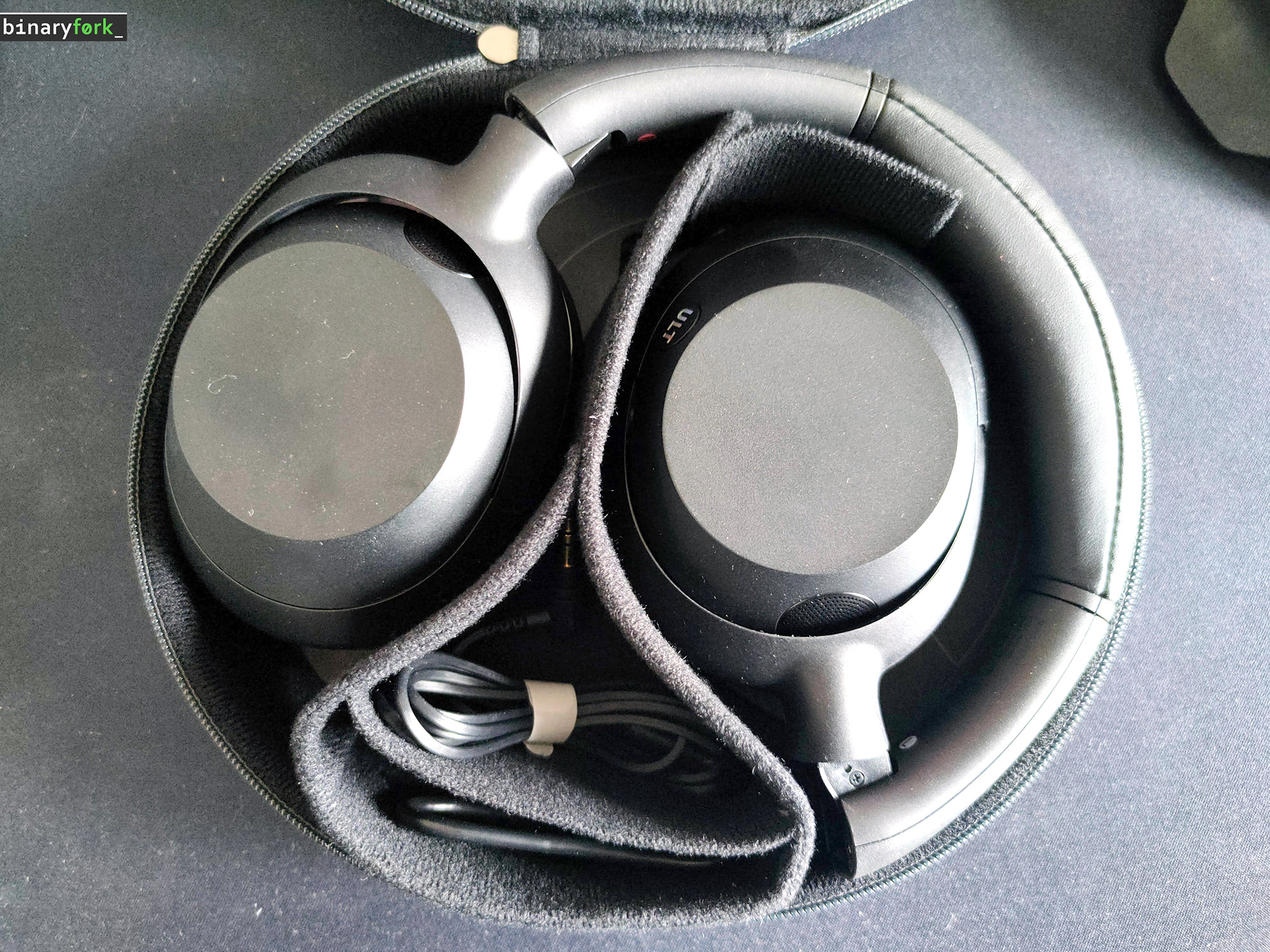 sony ult wear noise cancelling headphones folded
