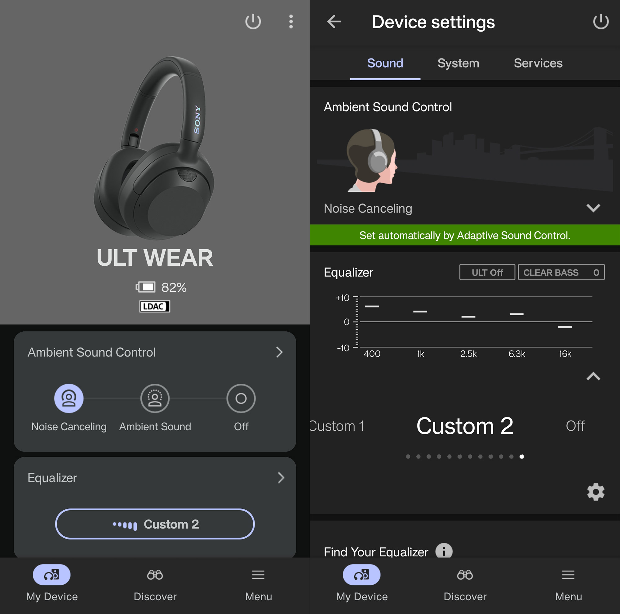 sony ult wear noise cancelling headphones sound connect app