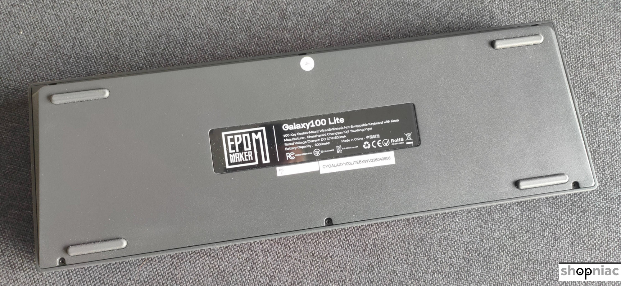 epomaker galaxy 100 lite back