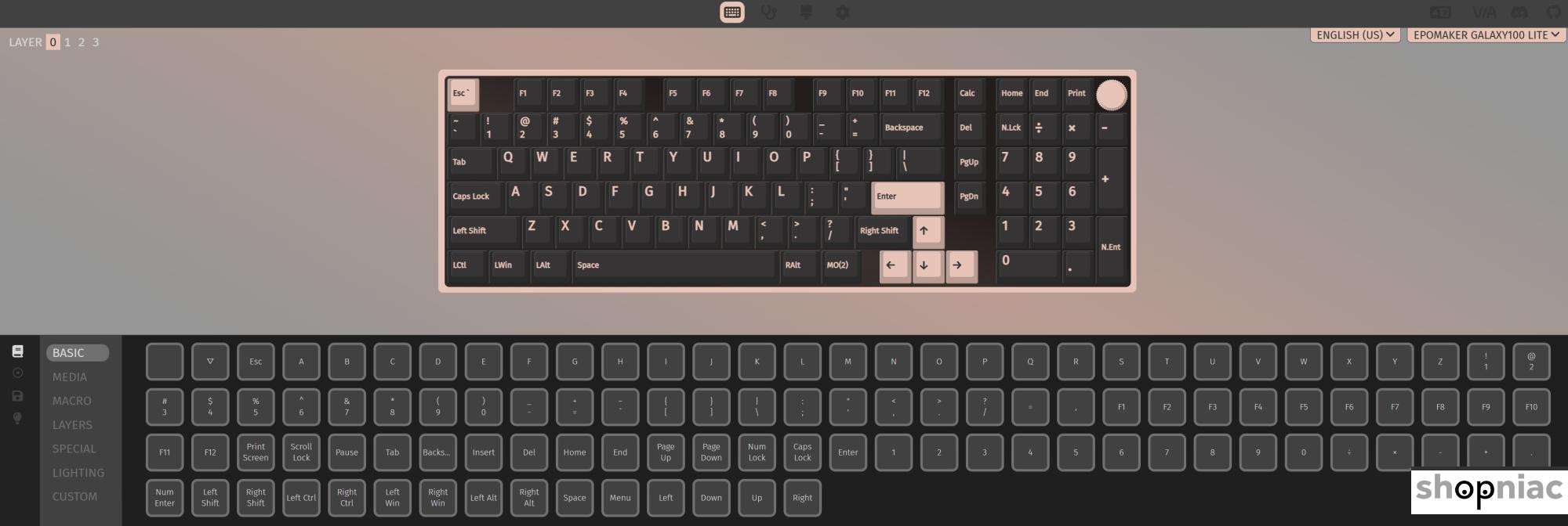 via qmk working